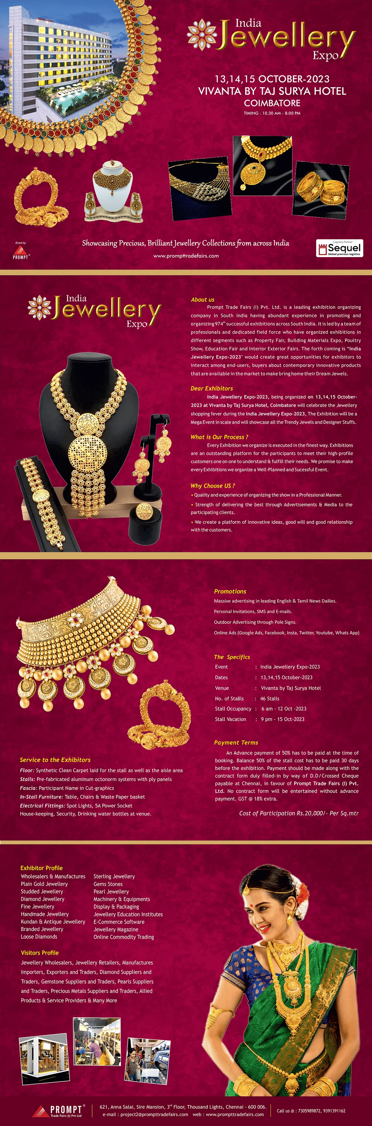India Jewellery Expo brouchre