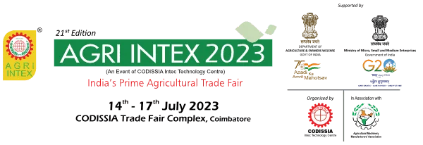 AGRI INTEX 2023 Codissia Coimbatore – Agricultural Expo