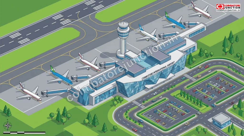  Coimbatore International Airport serving as the air gateway for Jubilant Tamilnadu Summit attendees