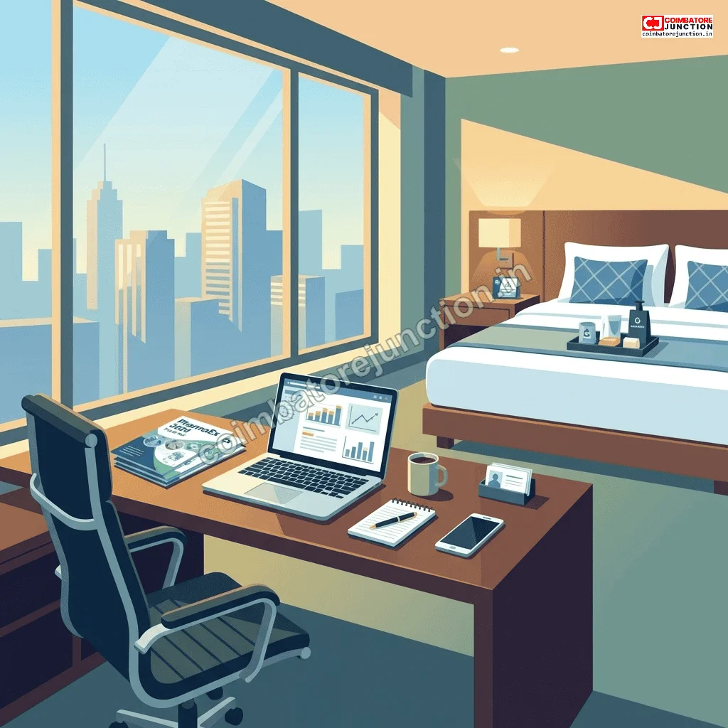 Business hotel accommodation near CODISSIA Coimbatore for PharmmaEx pharmaceutical exhibition visitors